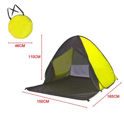 China noise UV-resistant warm outdoor tent with curtain automatic quick opening folding beach tent sunshade tent for sale