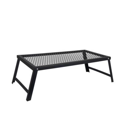 China Outdoor Camping Raising Net Folding Table Outdoor Folding Table Camping Grill Barbecue Table Camping Picnic BBQ Moving Table for sale