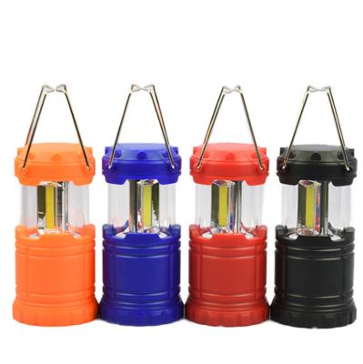 China Mini Outdoor Camping Light LED Plastic Garden Tent Emergency Fishing Retractable COB Camping Light Plastic Light for sale