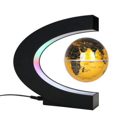 China Magnetic School Decoration Magnetic Levitation Floating Globe World Map for sale