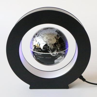 China Magnetic Levitation Floating Cheap Freight ABS Inflatable Floating Globe World Globe for sale