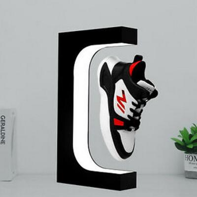 China Showing Goods Levitating Shoe Display Base Objects Levitating Adversting Magnet Platform Rotating Magnetic Floating Shoe Display for sale