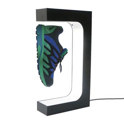 China Magnetic Shoe Acrylic Levitating Floating Display Racks Stands Acrylic Sneaker Retail Shelf Magnet Shoes Rack For Store for sale