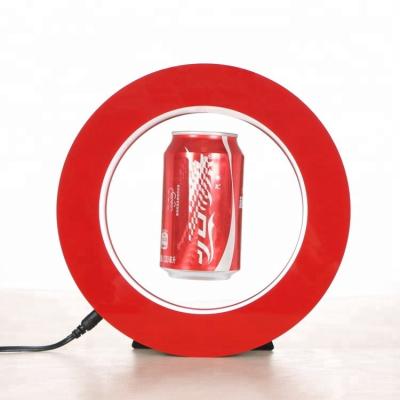 China Easy Acrylic Drinks Show Magnetic Levitating Floating Display With Custom Logo Stand for sale