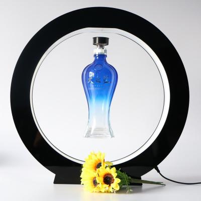 China New product from Supermaket! magnetic levitation bottle display, acrylics levitation exhibitor for sale