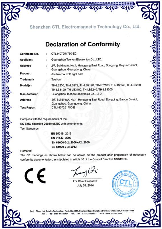 CE - Guangzhou Teehon Electronic Co., Ltd.