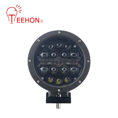 China Off-Road Vehicles 7.1 Inch 9-60V 70W Led Work 4D Light White Amber Lens IP68 Led Lights For 4X4 Trailers Vehicle ATV Truck for sale