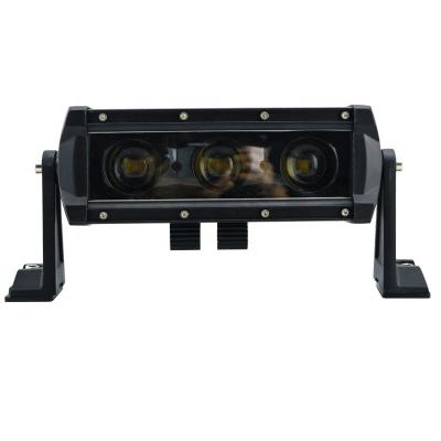 China Heavy Duty Off-Road Vehicles 6D Spotlight Lens 45W 8Inch Single Row Led 4x4 Light Bar For Truck Agricultural Machine for sale