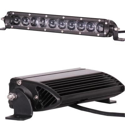 China Offroad Vehicles Accessories 50W 4D Offroad Lens Led Light Bar Offroad Lights Offroad Spot Lights Slim Aluminum Housing Diecast Lamp for sale