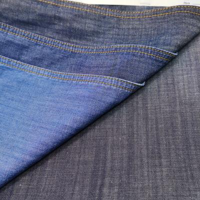 China Breathable In Indigo Blue 5.6 Ounce 73%tencel 21%co 6%linen Wholesale Linen Denim Fabric For Pants Jacket Coat for sale