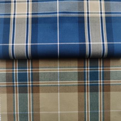 China Fast Shipping 115gsm 60%Cotton Large Anti Pill Colorful Plaid Super Soft Yarn Dyed Fabric For Shirt Blouse Coat Jacket Garment Suit for sale