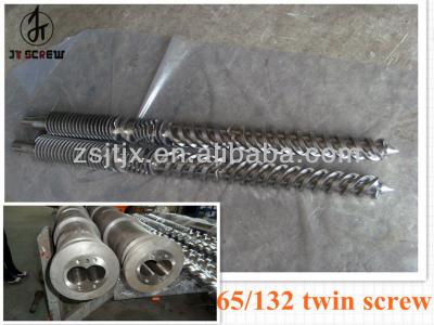 China Abrasion resistant; Corrosion Resistance SJ 65/132 Twin Screw Barrel For PVC Pipe Extrusion 65/132 Conical Double Screw Barrel 65/132 Twin Screw Barrel for sale