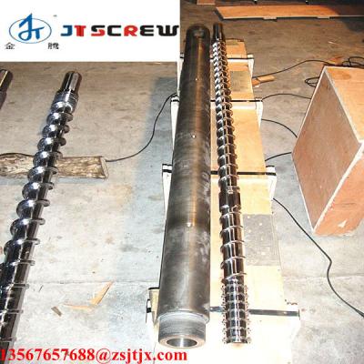 China 38 CrMoAla HDPE Film Screw And Blowing Barrel / 75 Mm Single Screw Barrel for sale