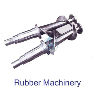 China Rubber pipe machine screw barrel/plastic and rubber machine /rubber machine extruder screw plastic and rubber parts for sale