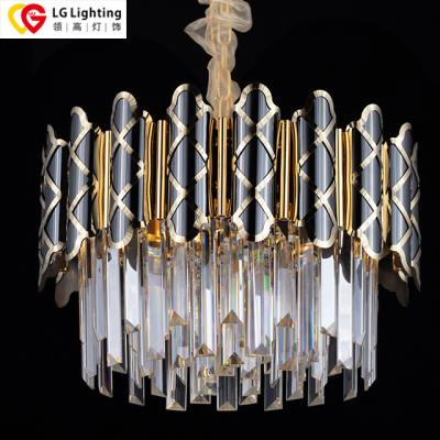 China Modern Modern Home Room Lighting Decoration Luxury Designers Lamp Crystal Chandelier stainless crystal chandelier gold and back light for sale