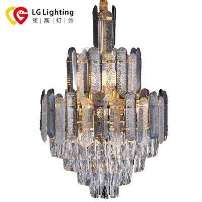 China Modern Factory Outlet Modern Lighting Decoration Luxury Designer Crystal Chandelier For Living Room Hotel Restaurant gold gray crystal for sale