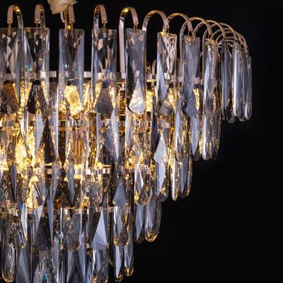 China Modern Modern simple light luxury crystal ceiling lamp n dining room creative bedroom lamp gold chandelier for sale