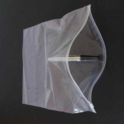 China Recyclable Plastic Clear Zipper Slider Bag Slide Seal Packaging For Clothes for sale