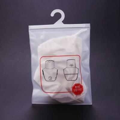 China Packaging Recyclable PE Hanger Hook Plastic Bags For Clothes for sale