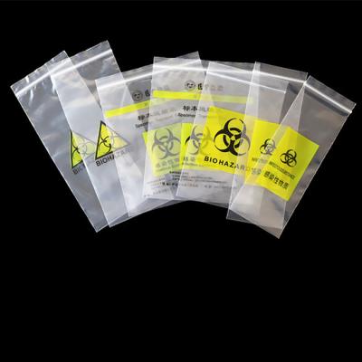 China Recyclable Biohazard Specimen Collection Bags Carry Ziplock Bag for sale