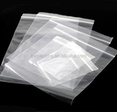 China Custom Logo Clear Ziplock Ziplock Handle Moisture Proof Mini Seal Resealable Plastic Bags for sale