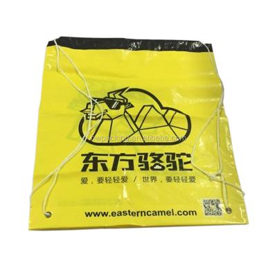 China Recyclable Rope Handle Promotion Plastic Drawstring Bag With Logo Bags Wholesale for sale