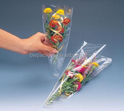 China Agriculture Clear Fresh Flower Flower Bouquet Plastic Bags Packaging for sale