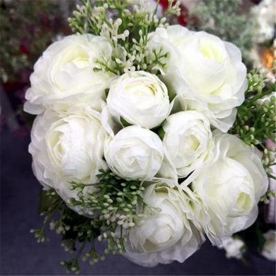 China 2019 charming and pure and fresh high quality the bride hold flowers, the bride's standing flowers, wedding artificial flower for sale