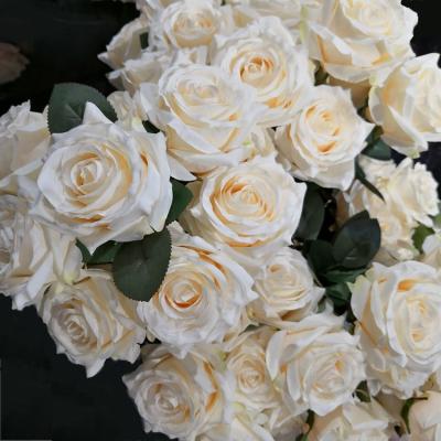 China 2019 cheap price high quality noble and elegant wedding artificial flowers rose bouquet for wedding decoration, event decoration for sale