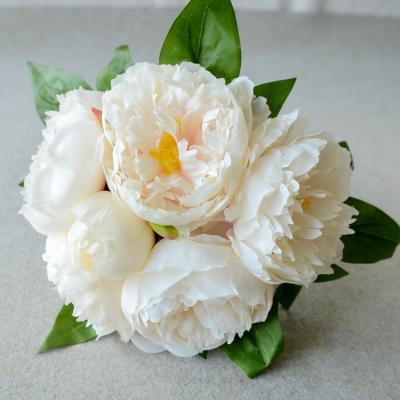 China Wedding high quality bouquet of 6 heads new design artificial peony flowers for wedding decoration, event decoration for sale