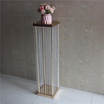 China Wedding wedding hall column decor banquet stage pillar pillar wedding crystal walkway main for sale