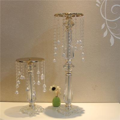 China Weddings Stars Exquisite Spring Wedding Centerpieces Crystal Flower Stands For Wedding Table for sale