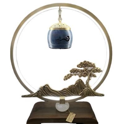 China To the latest 2020 LED copper incense MP3 radio table lamp is for home decoration, business gifts for sale