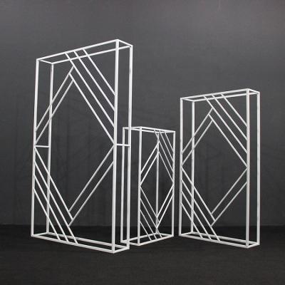 China Concise Style Rectangle Shape Metal Frame for Wedding, Event, Stage Background for sale