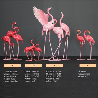 China Metal Flamingo Festival Star Spring Wedding Decoration for Window Display for sale