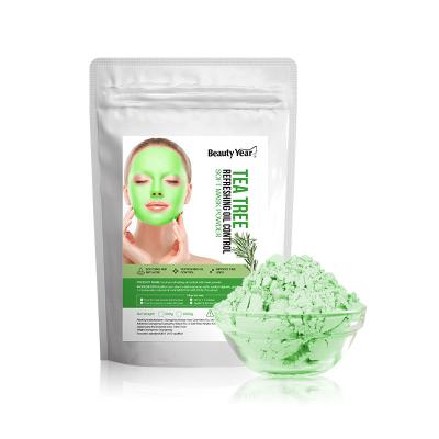 China Moisturizer Pure Nature Repair Collagen Powder Mask 1000g Organic Soothing Soft Green Tea Powder Face Mask for sale