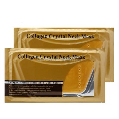 China Moisturizer 24K Gold Anti-wrinkle Collagen Crystal Neck Mask Skin Care Firming Neck Care for sale