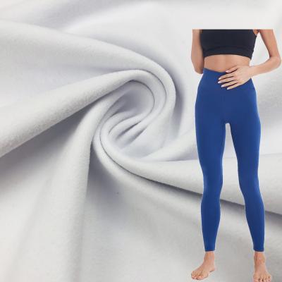 China Stretch Hot Sale Stretch Warp Knitted Microfiber Polyester Brushed Yoga Fabric For Bras And Pants for sale