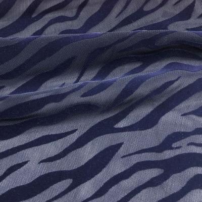 China Stretch Printing Fabric Latest Product Full Dull Weft Knitted Quick Dry Assembled Mesh Fabric For Dress for sale