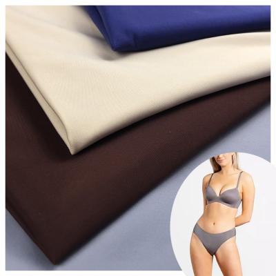 China Popular Soft Matte Stretch Full Spandex 4 Way Ultrathin Nylon Fabric For Bra And Panties for sale