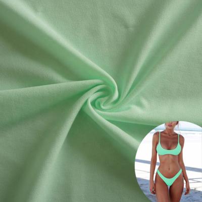 China 100% Polyester High Elastic Breathable Stretch Soft Liner Fabric For Beach Wear for sale