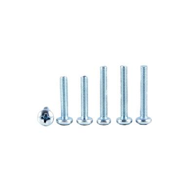 China Cap fastener manufacturers produce high strength galvanized / color cross pan head bolts and nuts screws, for sale