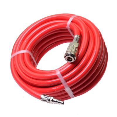 China Heavy duty lightweight hybrid PVC 1/2 in. PVC. x.25 ft3/8 in air hoses red pipe for sale