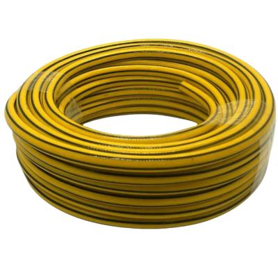 China -5~65Â ° Soft 100M Yellow Garden Kink Free PVC Garden Hose 100 Ft 30M C Water Hose With Brass Fitting for sale