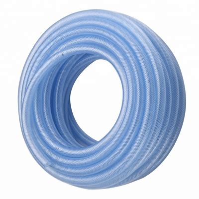 China Durable Blue Fiber Reinforced Water Hose PVC Flexible Clear Plastic Hose Mangueira Manguera de agua for sale