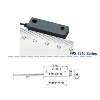 China Plastic ABS Proximity Switch Rectangular Magnetic Tubular Sensor, Working With 32*10*6mm Magnet for sale