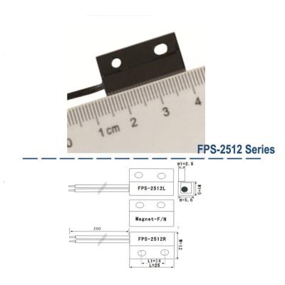 China L25xW12xH6mm Two Wired Reed Magnetic Door Proximity Switch / Sensor 25*12*6mm for sale