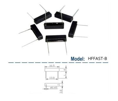 China A-SPST-N.O Rectangular and Magnetic PCB Mounted Reed Switch /Sensor HFFAST-B Shape for sale