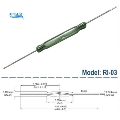 China 2.5*14.5mm Tubular Switch Glass Magnetic Tubular Sensor RI-03/RI-01B/RI-21/RI-23/RI-25/RI-26/RI-90 For 7mm/10mm/ Intelligence Toys 14mm/20mm/50mm for sale