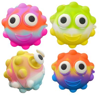 China Hot Selling Silicone Amazon New Push Noise Bubble Fingertip Push Sensory Toy Stress Balls Stir Toys Stir Toys Stress Balls for sale